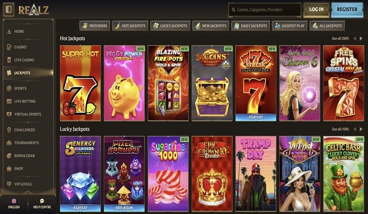 Che cosa offre Realz Casino?